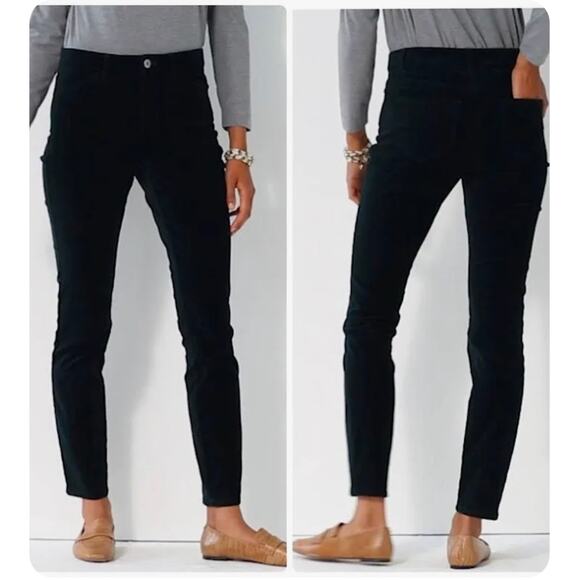 J.Jill Luxe Velveteen-Stretch High Rise Jeans Sz 16 - Picture 1 of 6